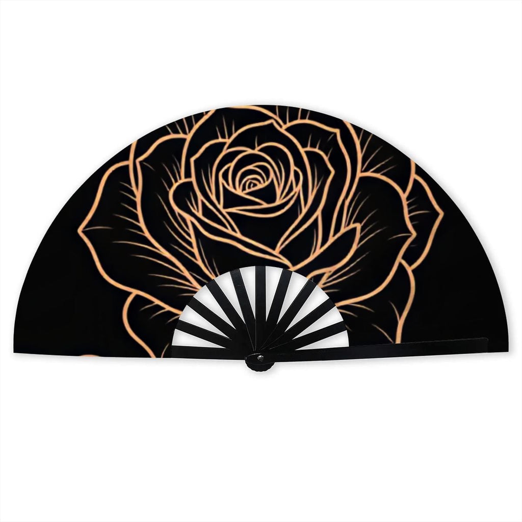 Masterpiece Rose Folding Fan