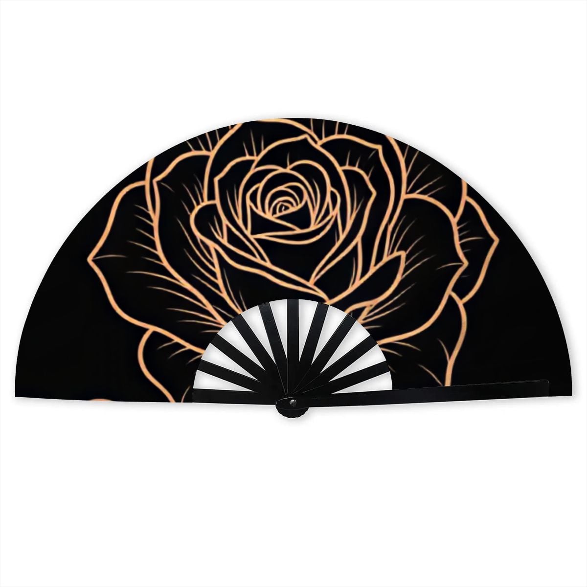 Masterpiece Rose Folding Fan