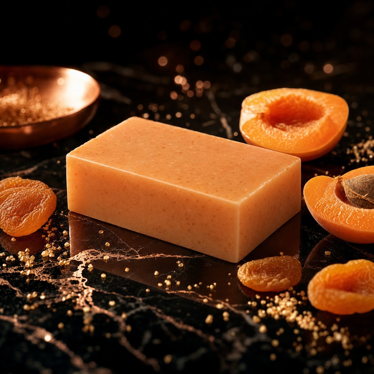 The Refiner apricot exfoliation shampoo bar by Masterpiece by David Apple
