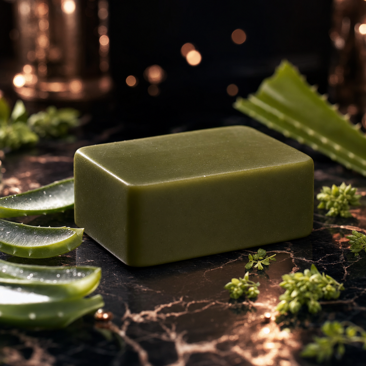 Verdure aloe vera shampoo bar by Masterpiece by David Apple