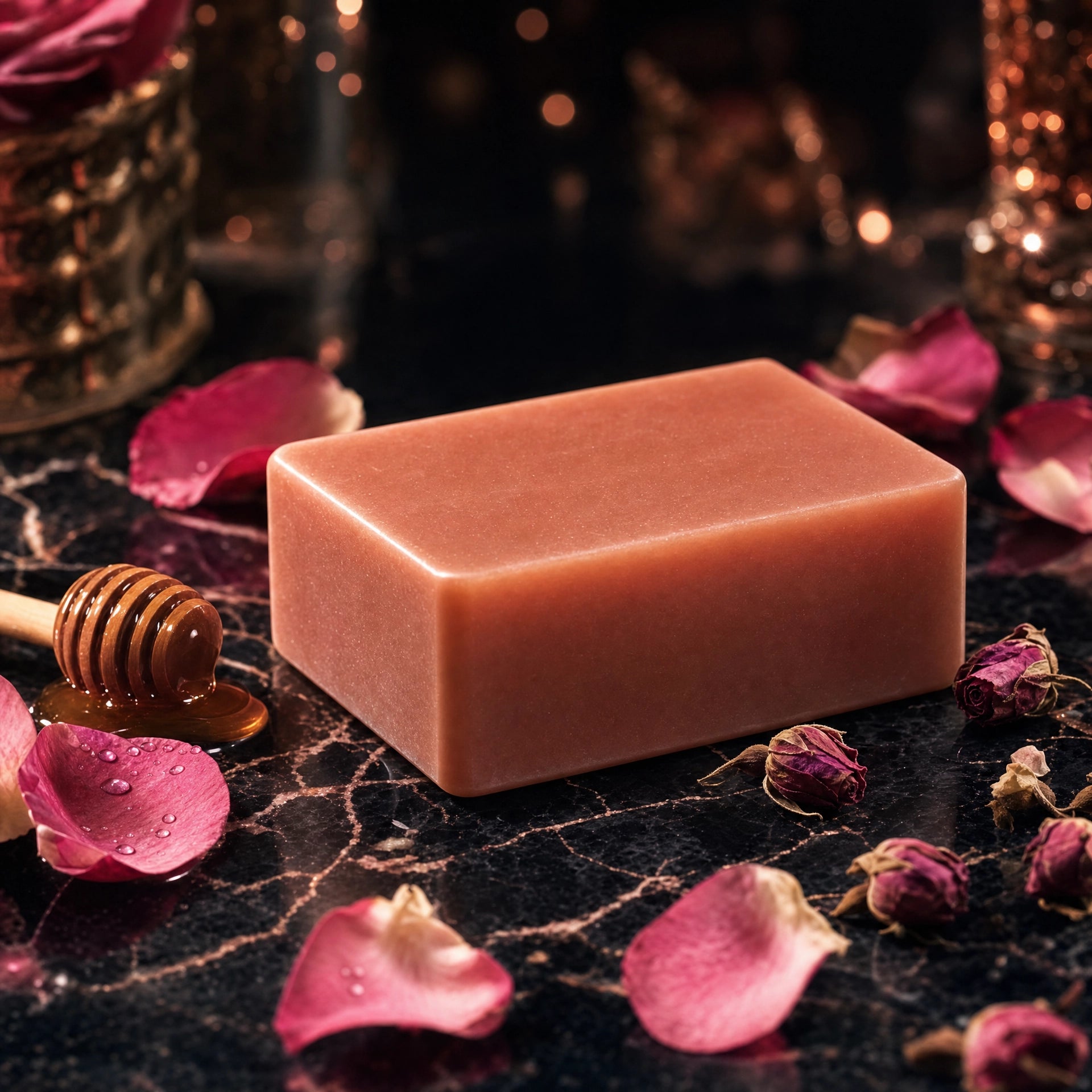 Nectar rose and honey shampoo bar by Masterpiece by David Apple
