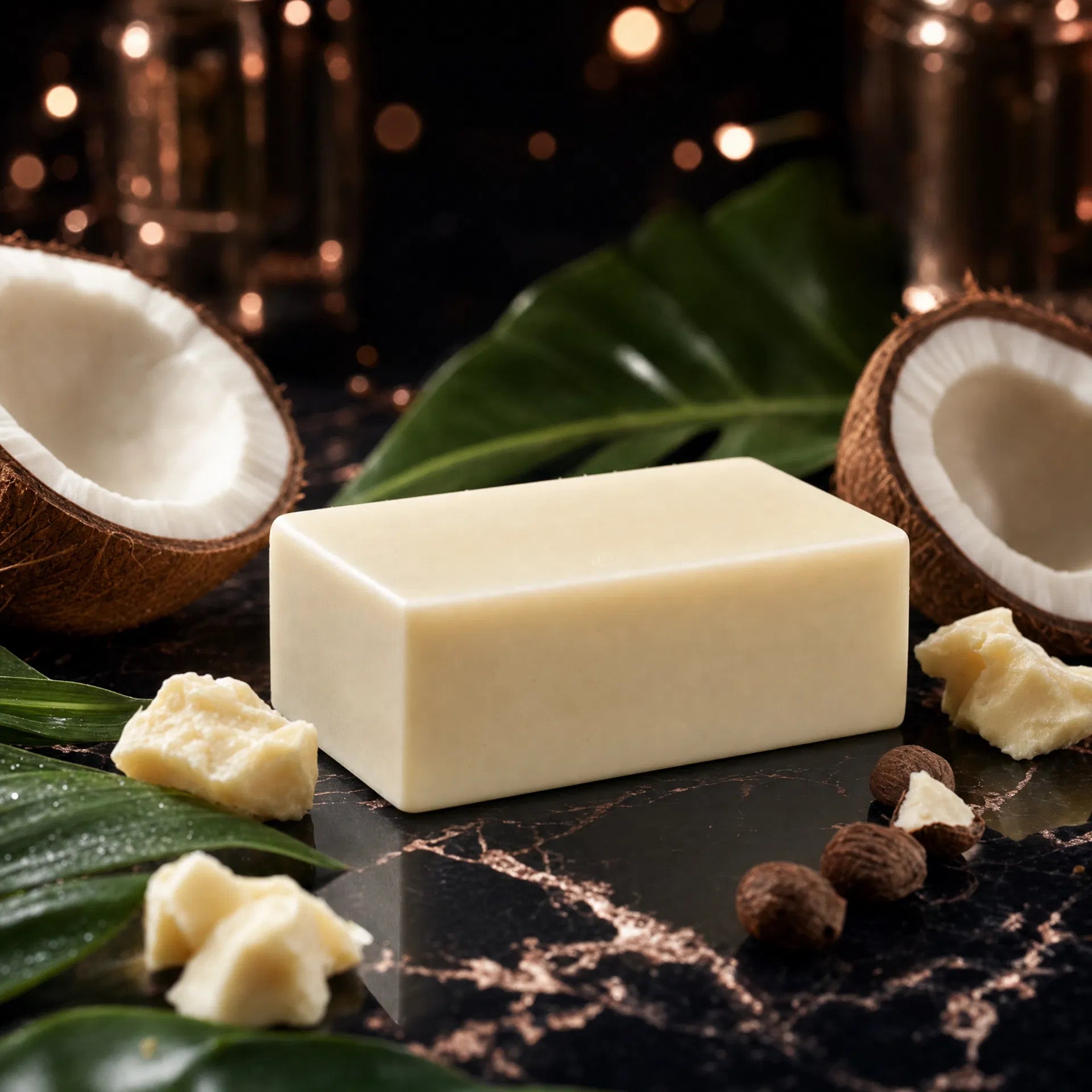 Velvet coconut and shea butter shampoo bar by Masterpiece by David Apple